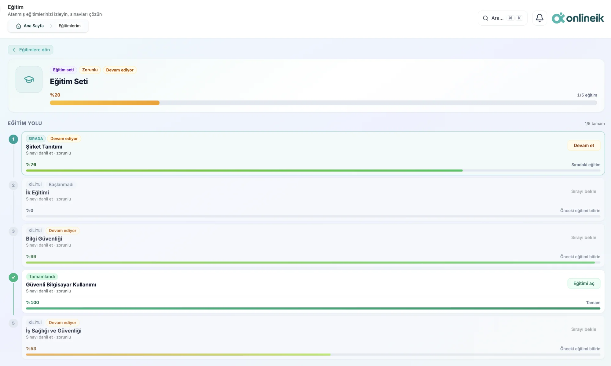 Eğitim (LMS)